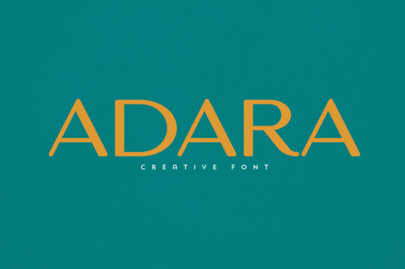 Adara: An Elegant Display Font for Distinctive Branding