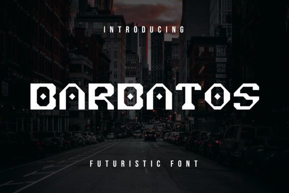 Barbatos: A Futuristic Display Font That Elevates Real Branding