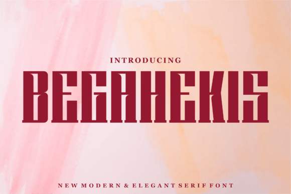 Begahekis: A Display Font for Editorial Design