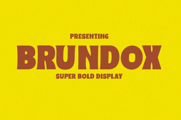 Brundox: A Modern Display Font That Elevates Digital Branding