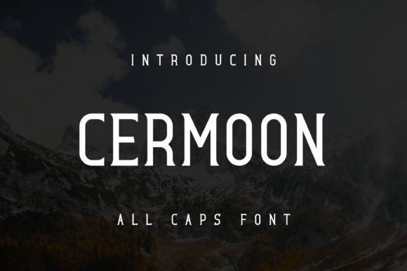 Cermoon: The Cool Display Font for Crafters & Makers