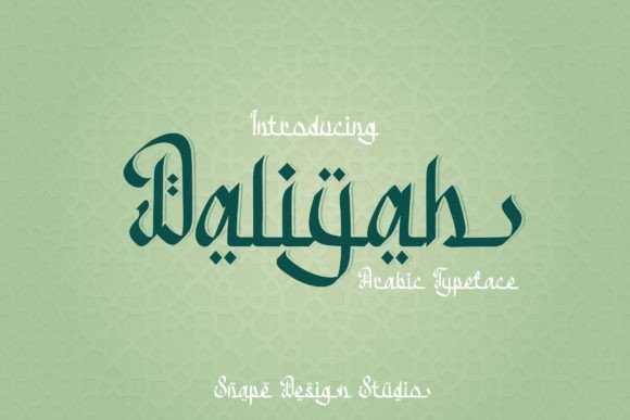 Daliyah: A Display Font That Elevates Middle Eastern Elegance in Digital Campaigns