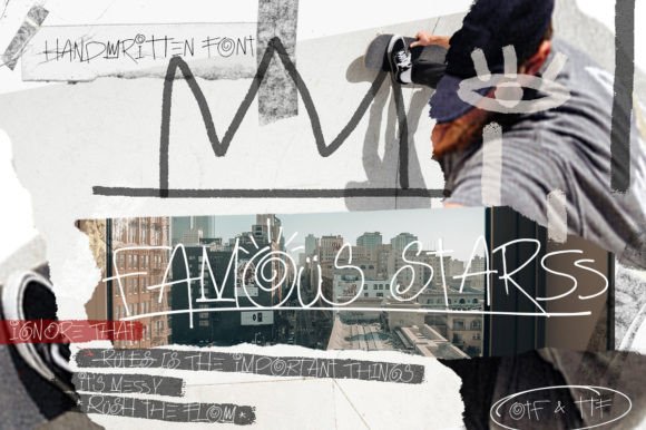Famous Starss: A Quirky Display Font for Editorial Design