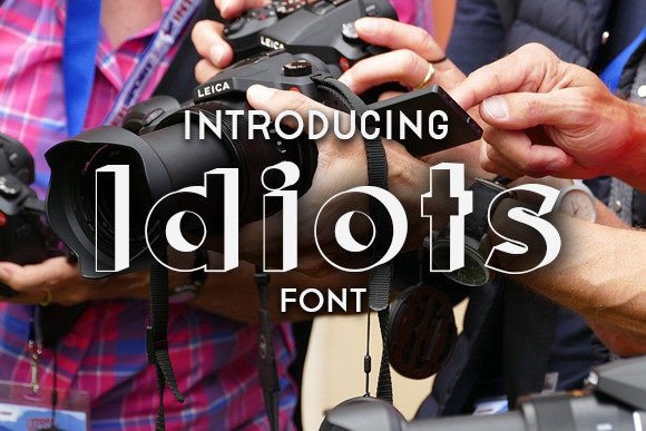 Idiots – A Display Font That Demands Attention