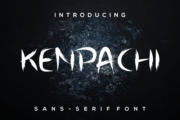 Kenpachi Font: The Brush Display Typeface for Bold Web Branding