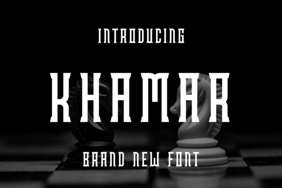 Khamar, A Cool Display Font for Memorable Brand Visuals