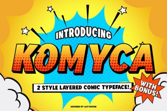 Komyca: A Bold Comic Display Font for Web Projects