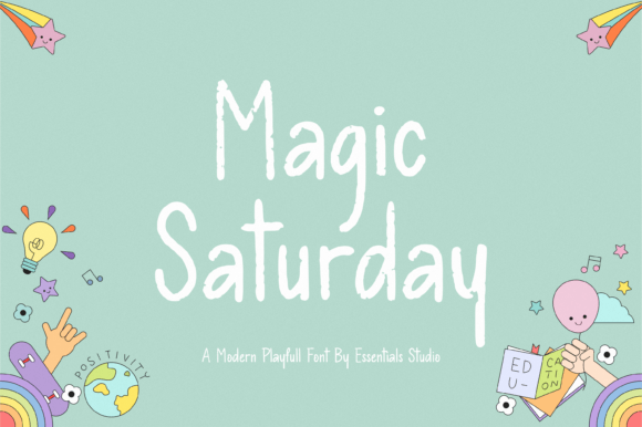 Magic Saturday: A Playful Handwritten Typeface for Editors