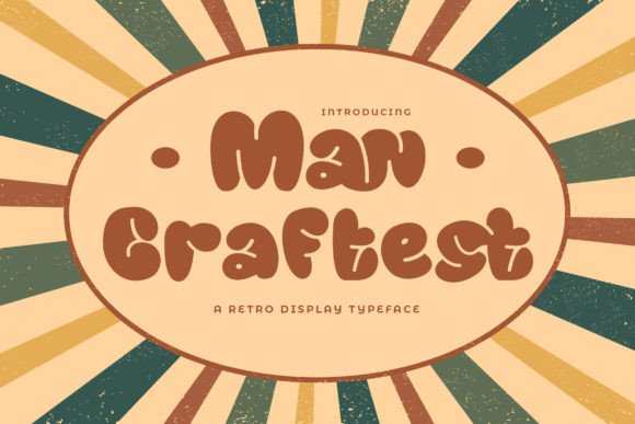 Man Craftest: A Playful Retro Font for Maker Projects