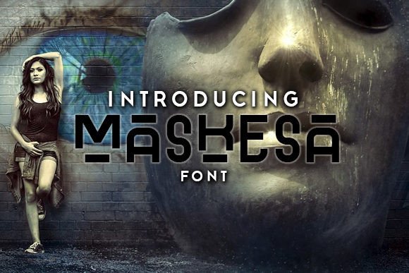 Maskesa: An Abstract Display Font That Commands Attention