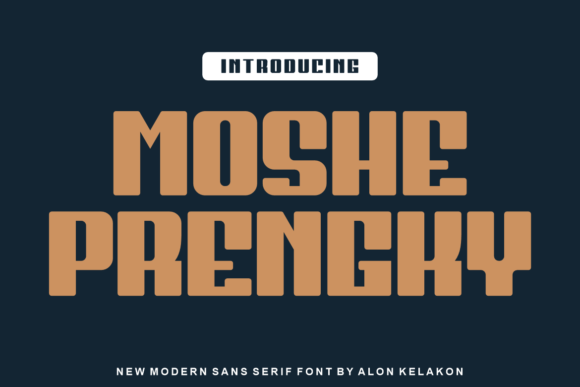 Moshe Prengky: A Bold Display Font That Elevates Digital Branding