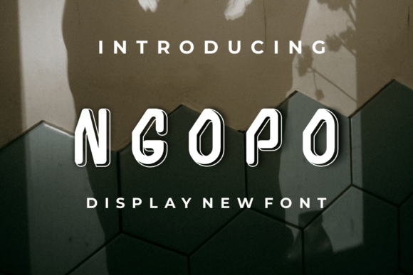 Ngopo: A Modern Display Font That Makes Handmade Products Shine