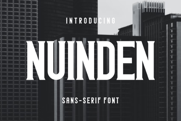 Nuinden: A Modern Display Font for Digital Branding