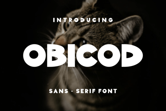 Obicod: A Display Font With Real Personality