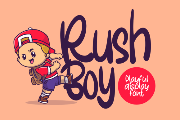 Rush Boy: A Handwritten Display Font for Joyful Branding