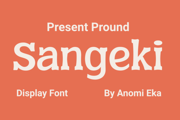 Sangeki: A Display Serif Font That Brings Campaign Energy to Life