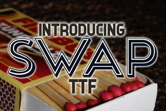 Swap: A Shadowed Sans Serif Font for Makers