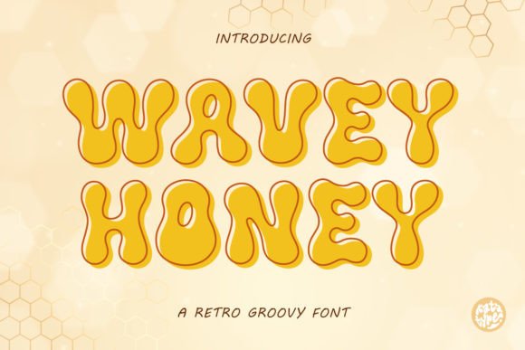 Wavey Honey: A Retro-Groovy Display Font for Crafters and Makers
